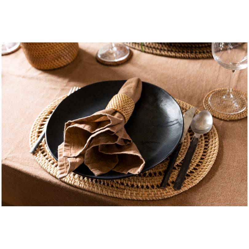 Tovaglietta all'americana ovale "Rattan" cm 40x30