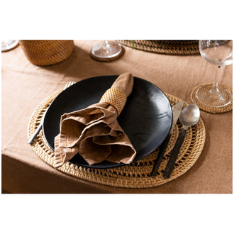 Tovaglietta all'americana ovale "Rattan" cm 40x30
