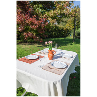 Tovaglietta all'americana rettangolare "Lina", utilizzabile su entrambi i lati cm 45x33