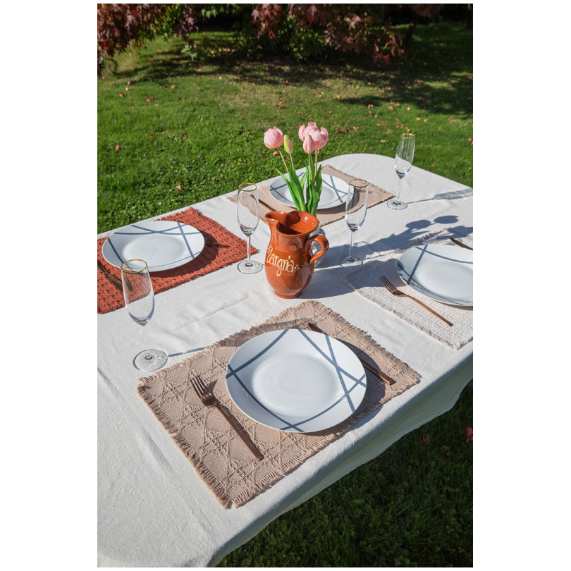 Tovaglietta all'americana rettangolare "Lina", utilizzabile su entrambi i lati cm 45x33