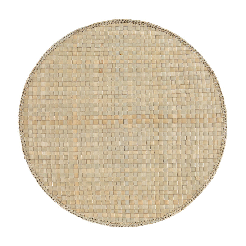 Tovaglietta all'americana tonda intrecciata "Yara" cm Ø38