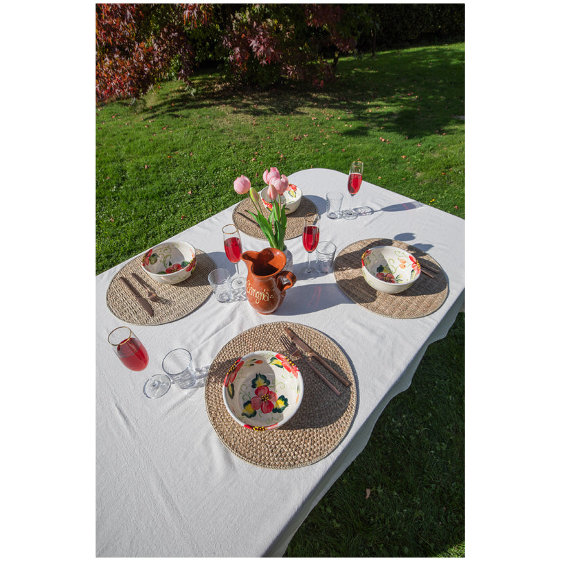 Tovaglietta all'americana tonda intrecciata "Untun" cm Ø38