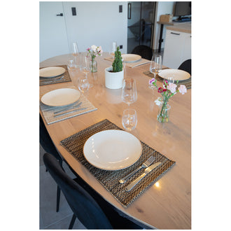 Tovaglietta all'americana rettangolare "Aster", intrecciata cm 30x45