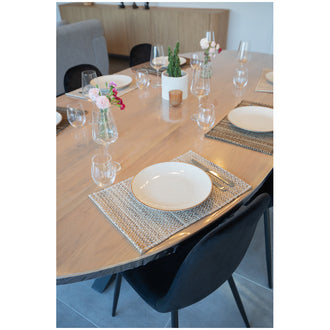 Tovaglietta all'americana rettangolare "Aster", intrecciata cm 30x45