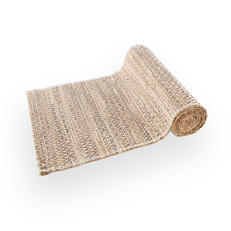 Tablerunner rettangolare "Aster", intrecciato cm 30x180