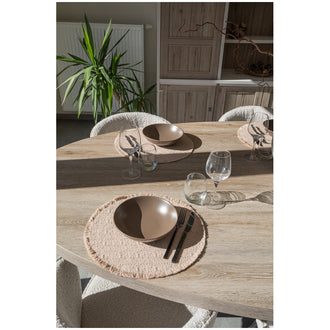 Tovaglietta all'americana tonda "Lina", utilizzabile su entrambi i lati cm Ø38