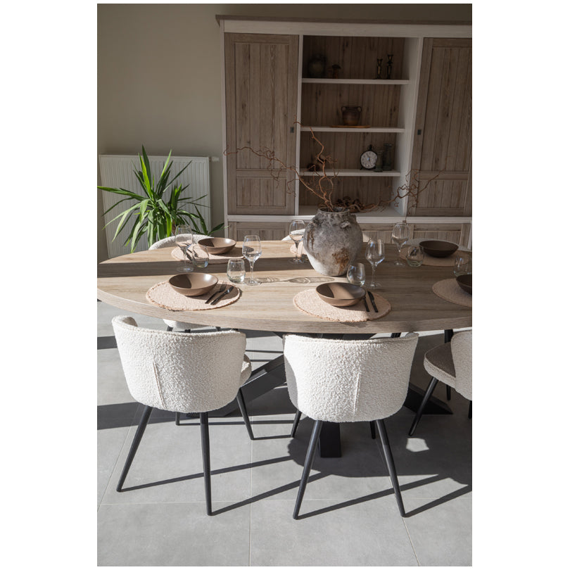 Tovaglietta all'americana tonda "Lina", utilizzabile su entrambi i lati cm Ø38