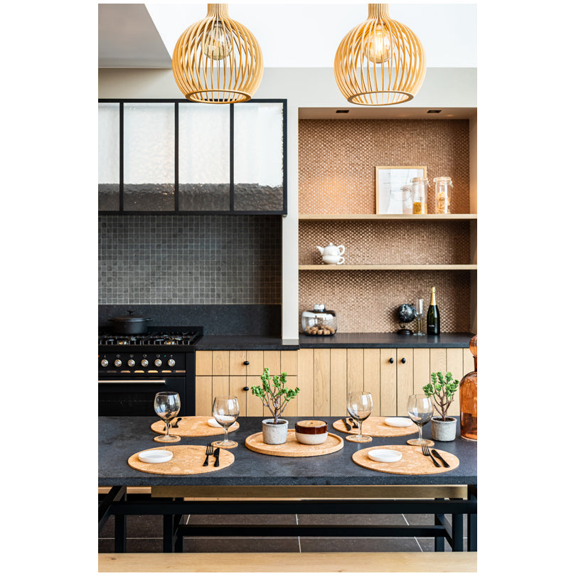 Tovaglietta all'americana tonda "Querco - Rock" cm Ø36