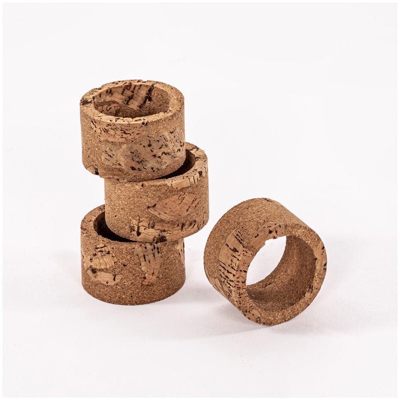 Anello Portatovagliolo "Querco - Rock", confezione 4 pezzi cm Ø5x3