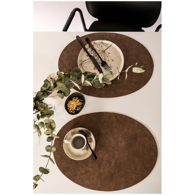 Tovaglietta all'americana ovale "Troja", utilizzabile su entrambi i lati cm 45x33