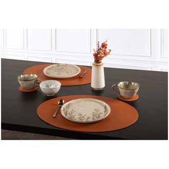 Tovaglietta all'americana ovale "Trudo", utilizzabile su entrambi i lati cm 45x33