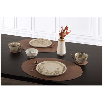 Tovaglietta all'americana ovale "Trudo", utilizzabile su entrambi i lati cm 45x33