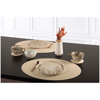 Tovaglietta all'americana ovale "Trudo", utilizzabile su entrambi i lati cm 45x33