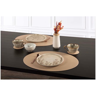 Tovaglietta all'americana ovale "Trudo", utilizzabile su entrambi i lati cm 45x33