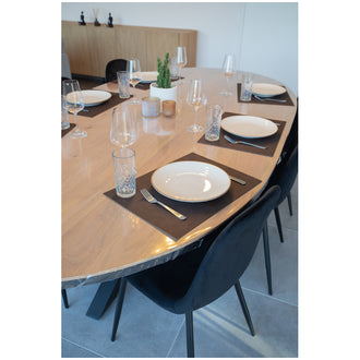 Tovaglietta all'americana rettangolare "Olten - plant based", utilizzabile su entrambi i lati cm 45x33