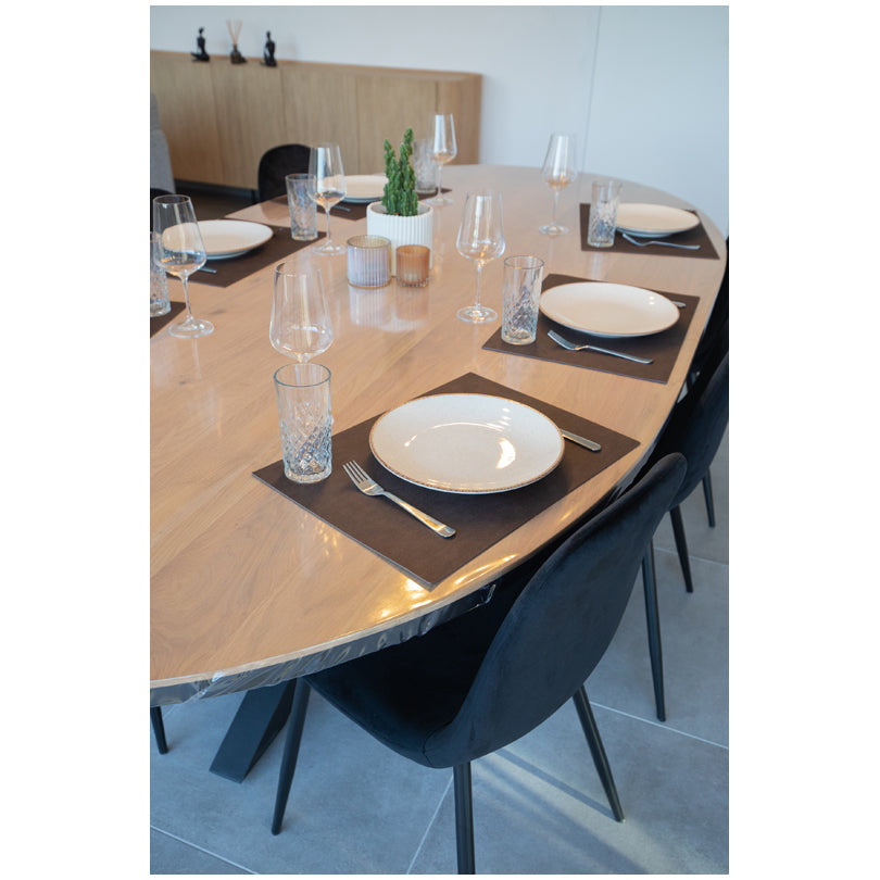 Tovaglietta all'americana rettangolare "Olten - plant based", utilizzabile su entrambi i lati cm 45x33