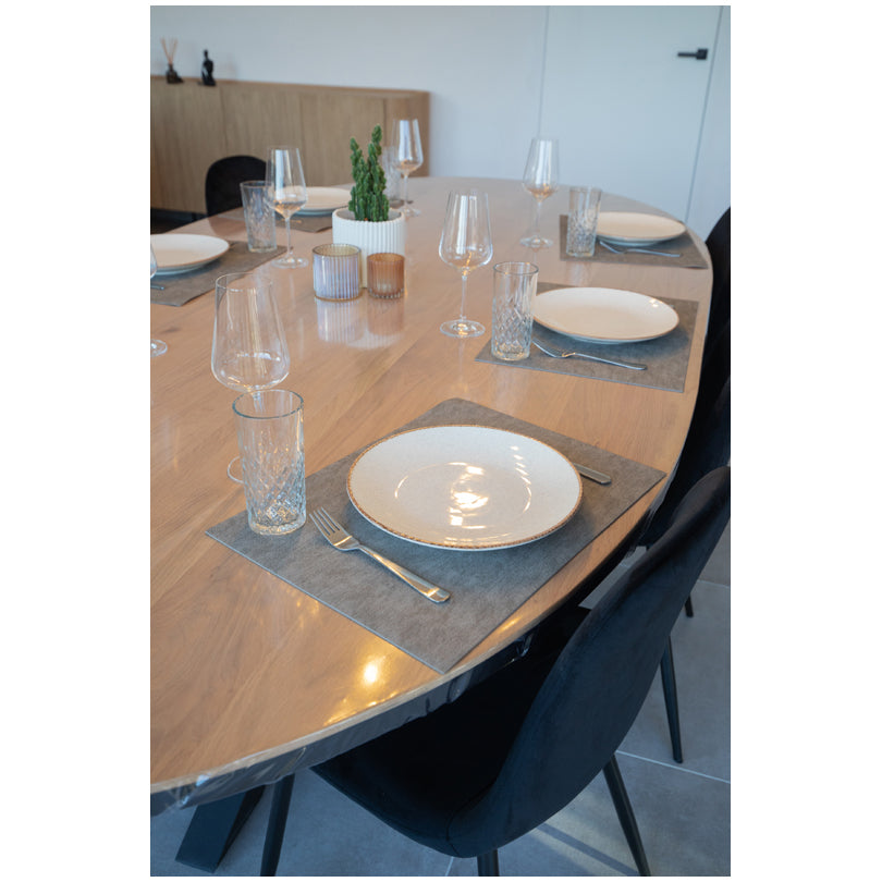 Tovaglietta all'americana rettangolare "Olten - plant based", utilizzabile su entrambi i lati cm 45x33