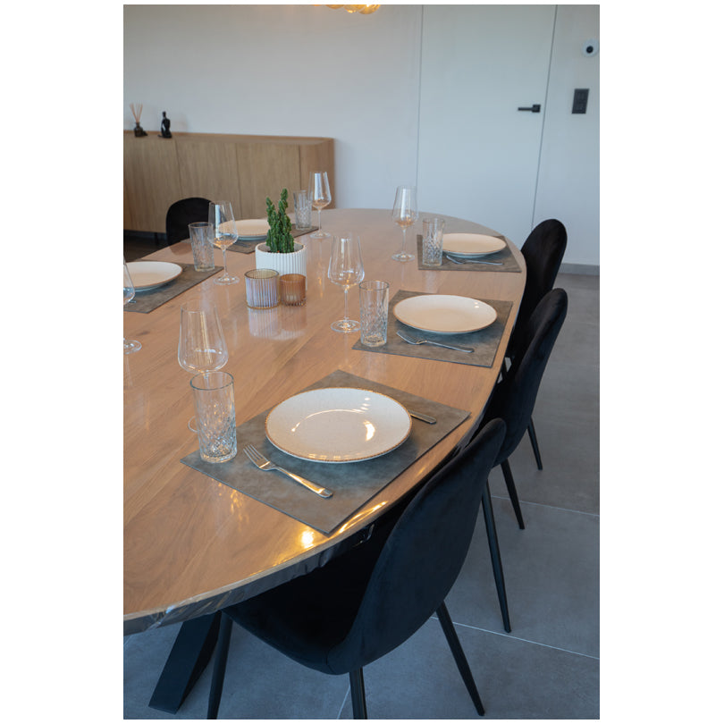 Tovaglietta all'americana rettangolare "Olten - plant based", utilizzabile su entrambi i lati cm 45x33