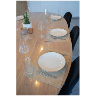 Tovaglietta all'americana rettangolare "Olten - plant based", utilizzabile su entrambi i lati cm 45x33