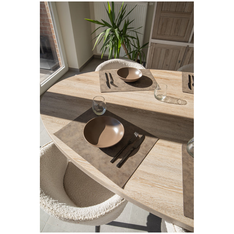 Tovaglietta all'americana rettangolare "Olten - plant based", utilizzabile su entrambi i lati cm 45x33