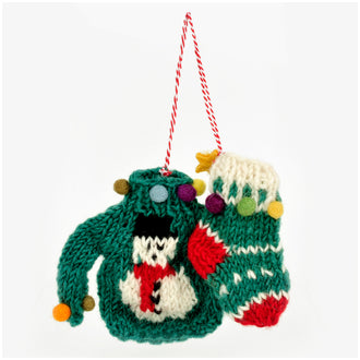 Addobbo Maglia e Calza, confezione assortita da 2 pezzi cm 9