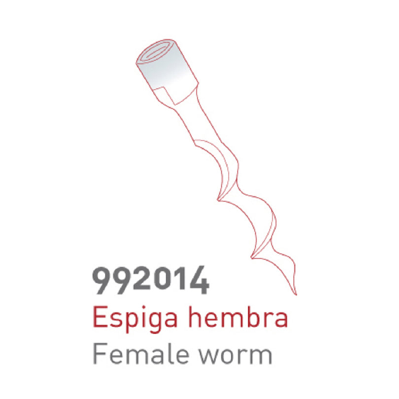 Verme ricarica per cavatappi femmina