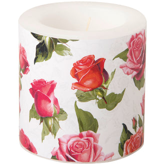 Lume piccolo tondo Elegant Roses light grey cm Ø7,5x7,5