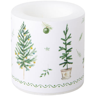 Lume piccolo tondo Festive Holidays green cm Ø7,5x7,5