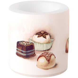 Lume piccolo tondo Chocolates cream cm Ø7,5x7,5