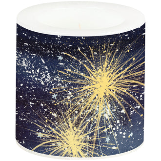 Lume piccolo Happy Silvester blue cm Ø7,5x7,5