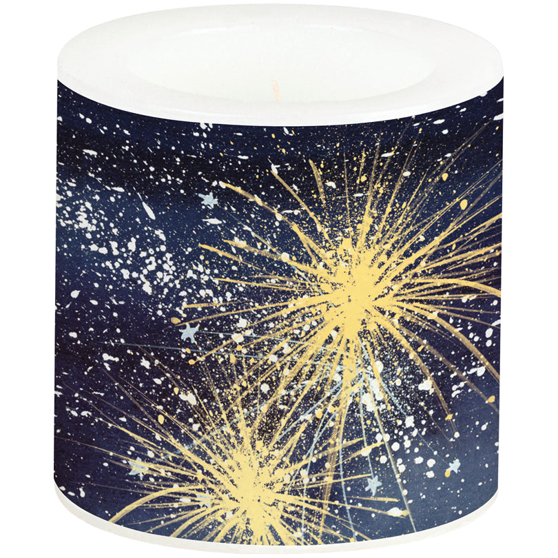 Lume piccolo Happy Silvester blue cm Ø7,5x7,5