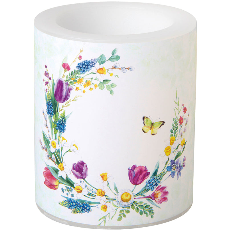 Lume tondo Loving Spring Wreath light green cm Ø9x10,5