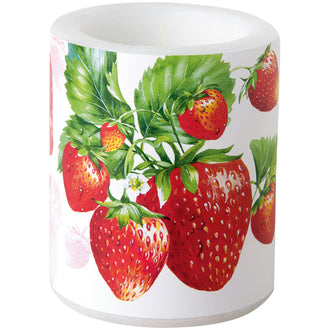 Lume tondo Strawberry Fruits cream cm Ø9x10,5