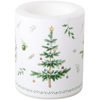 Lume tondo Festive Holidays green cm Ø9x10,5