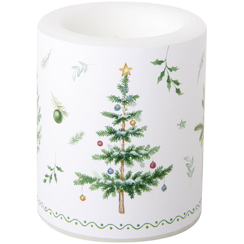 Lume tondo Festive Holidays green cm Ø9x10,5
