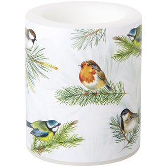 Lume tondo Charming Birds green cm Ø9x10,5
