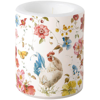 Lume tondo Country Rooster cream cm Ø9x10,5