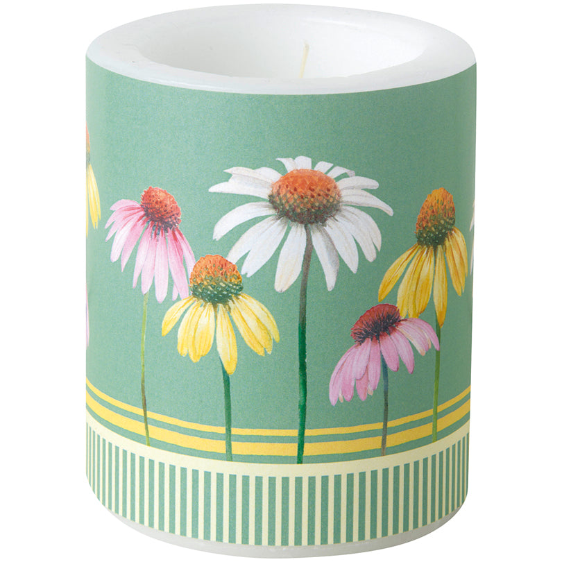 Lume tondo Pastel Flowers green cm Ø9x10,5