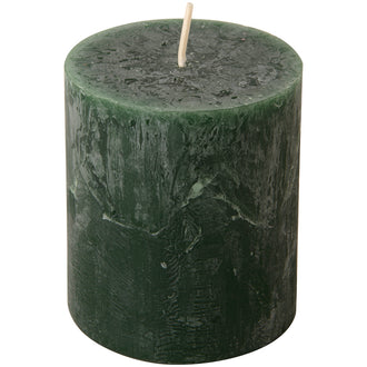 Candela cilindrica dark green cm Ø7x8