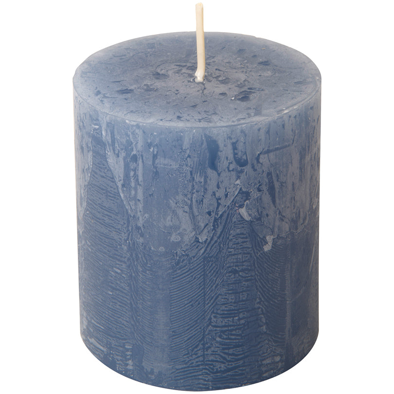 Candela cilindrica blue cm Ø7x8