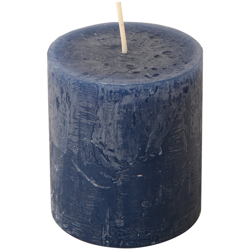 Candela cilindrica dark blue cm Ø7x8
