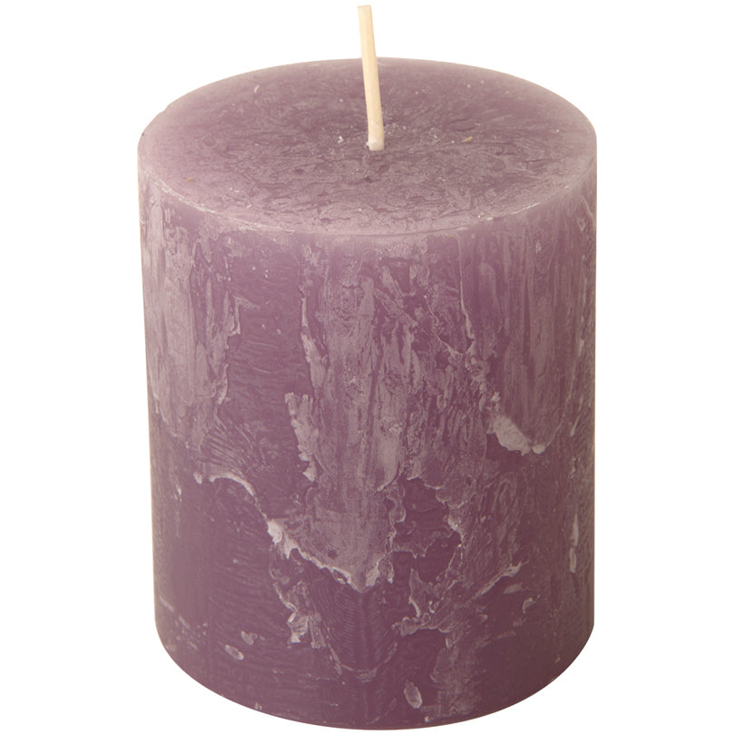 Candela cilindrica lavender cm Ø7x8