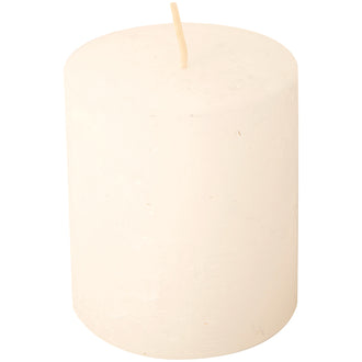 Candela cilindrica white cm Ø7x8