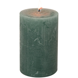 Candela cilindrica green cm Ø7x11
