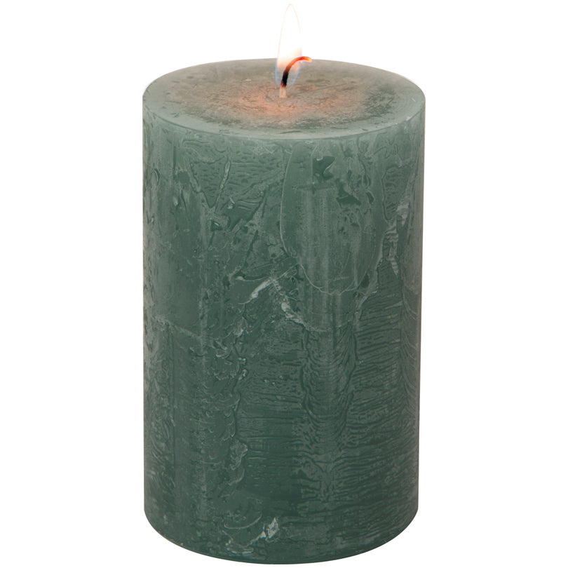 Candela cilindrica green cm Ø7x11