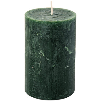 Candela cilindrica dark green cm Ø7x11
