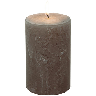 Candela cilindrica taupe cm Ø7x11