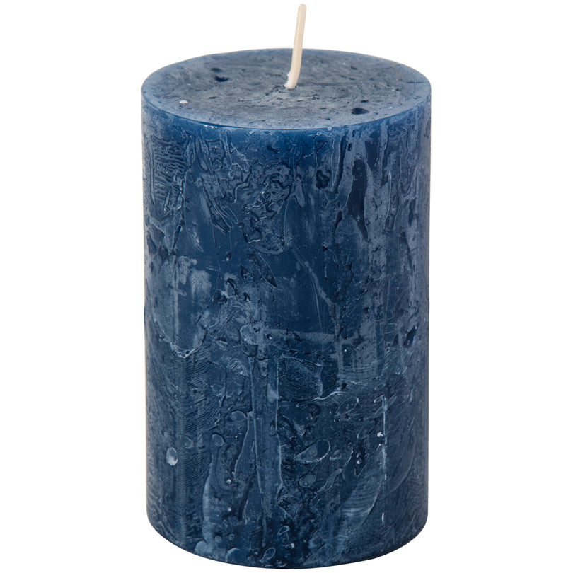 Candela cilindrica dark blue cm Ø7x11