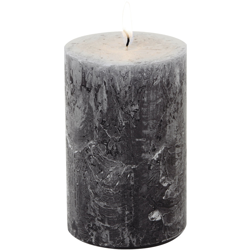 Candela cilindrica grey cm Ø7x11