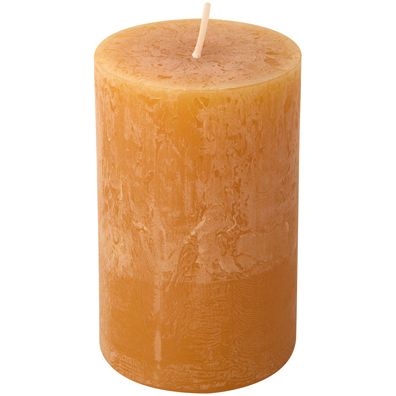 Candela cilindrica amber cm Ø7x11